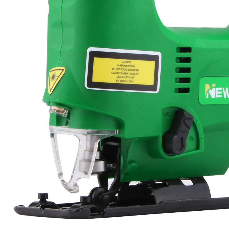 NEWBEAT 550W Jigsaw for Wood & Metal, Variable Speed Electric Jig Saw (0-3000 SPM), 80mm Wood / 55mm Iron Cutting, Power Tool Kit with Blades & Accessories