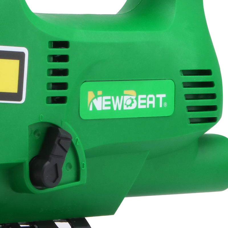 NEWBEAT 550W Jigsaw for Wood & Metal, Variable Speed Electric Jig Saw (0-3000 SPM), 80mm Wood / 55mm Iron Cutting, Power Tool Kit with Blades & Accessories